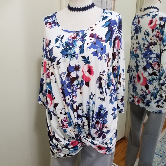 Reborn J Floral Wrap Ruffle Hem Dress